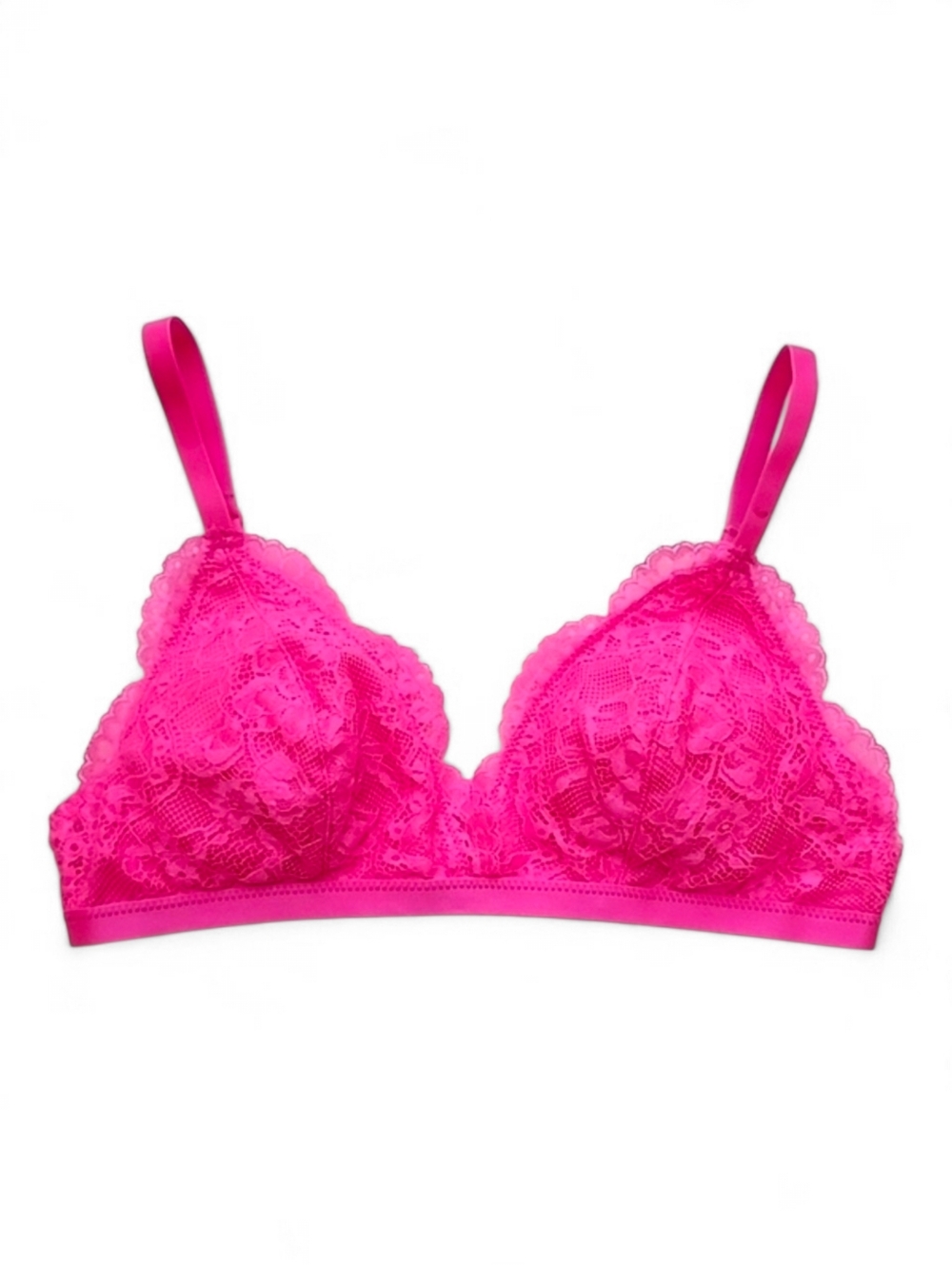 La Senza Women's Pink Lace Wireless Bralette Padded Cups XS